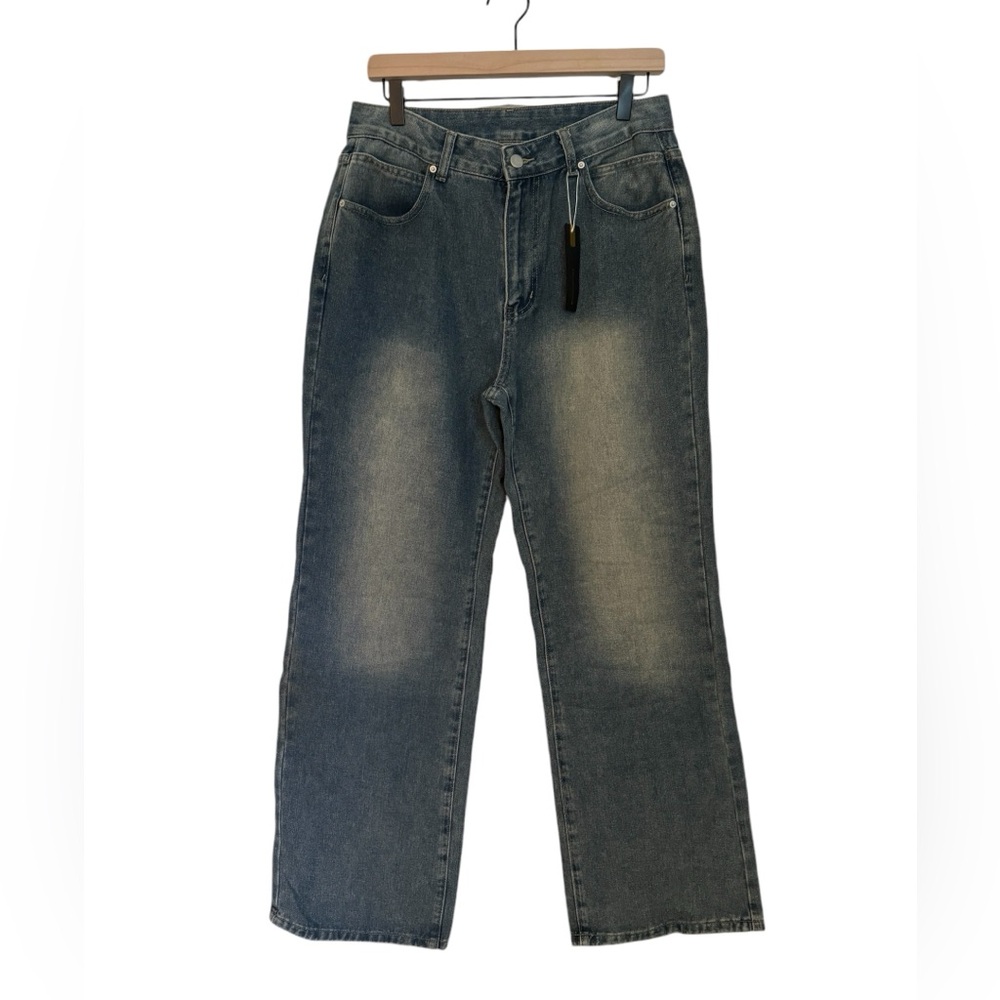 Women’s NVFelix High Waisted Baggy Straight Jenas. Size Large